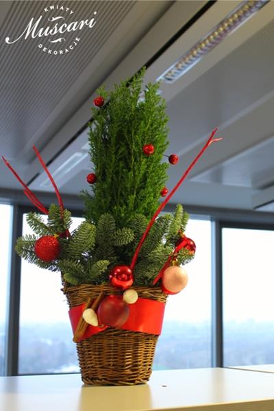 stroiki świąteczne w biurze