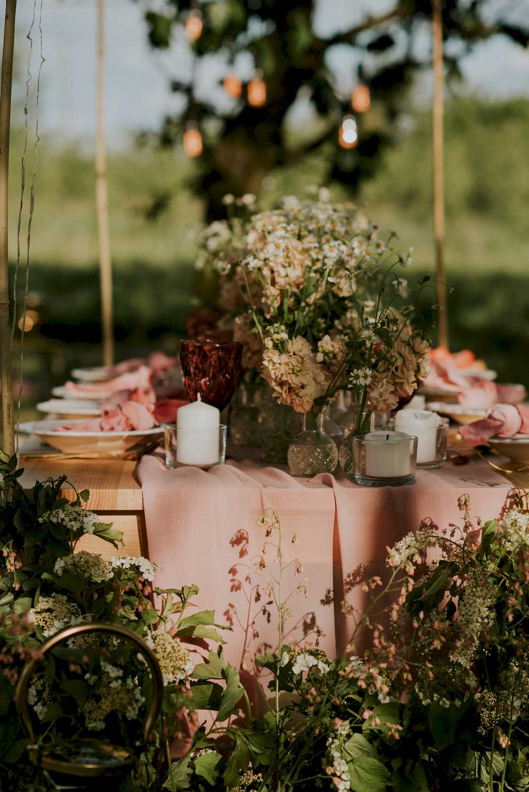 SLOW WEDDING - sielski stół weselny